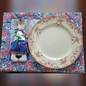 Set of 5- Bunny Placemats with Utensil Pocket